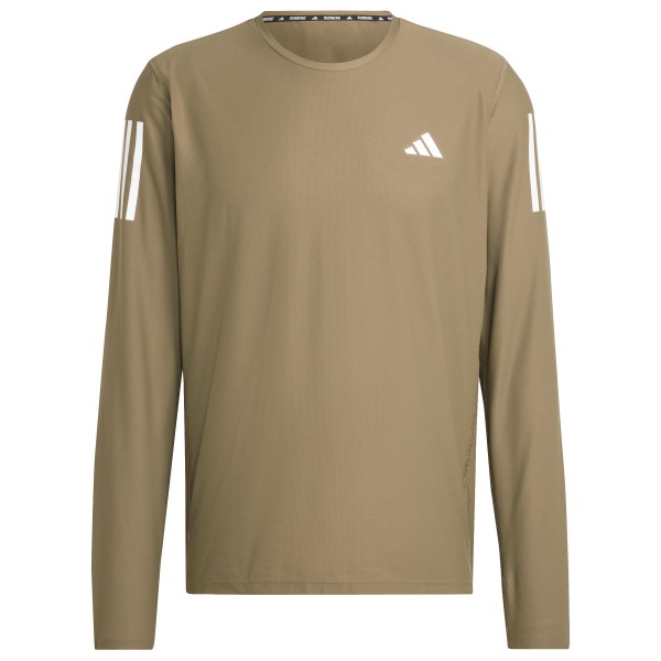 adidas - Own the Run L/S - Laufshirt Gr L beige von adidas