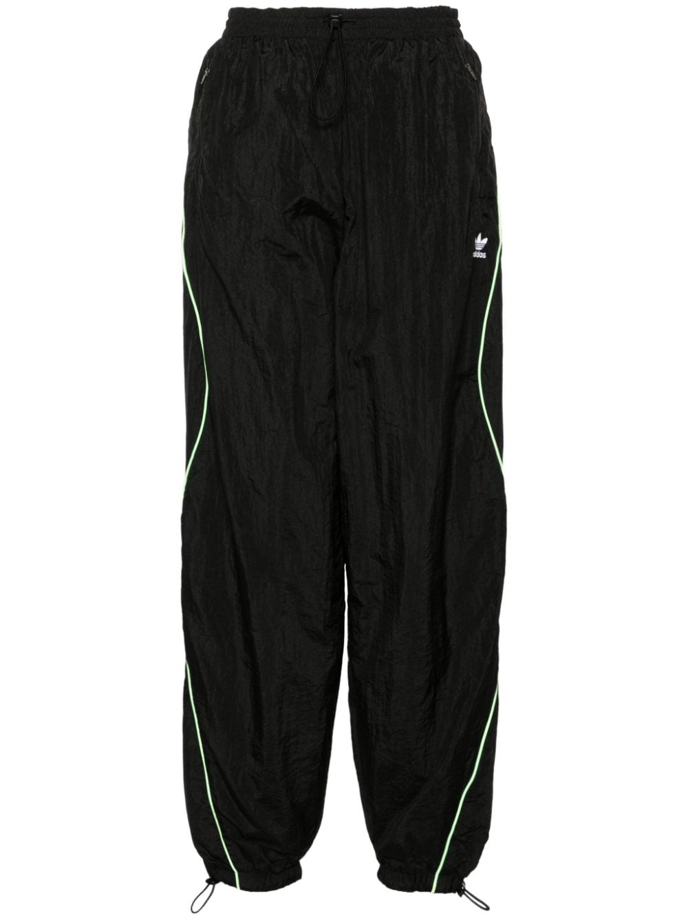 adidas Parachute crinkled track trousers - Black von adidas