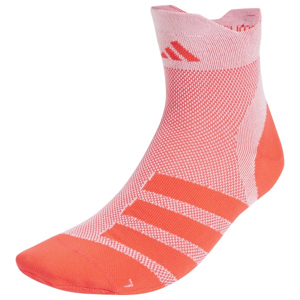 adidas - RUNxADIZERO Sock - Laufsocken Gr M - EU: 40-42 rosa/rot von adidas