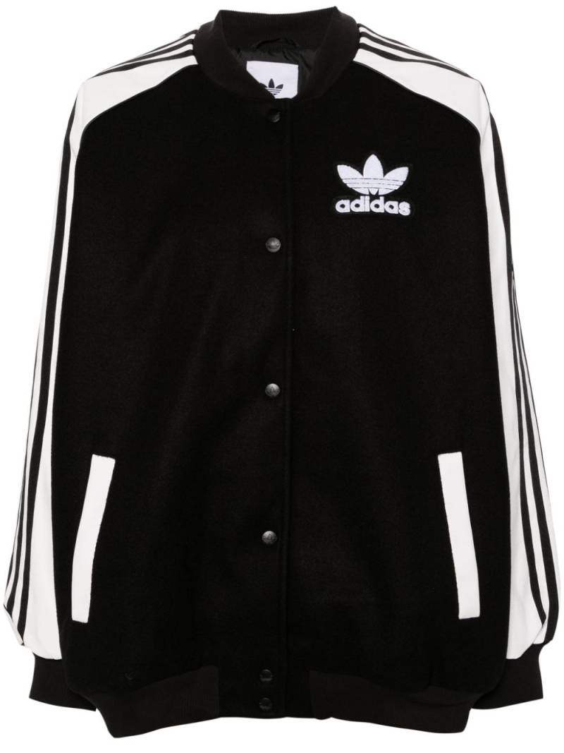 adidas SST Oversized VRCT bomber jacket - Black von adidas