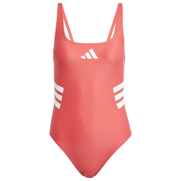 adidas - Women's 3 Stripes Uback Suit - Badeanzug Gr 38 rot von adidas