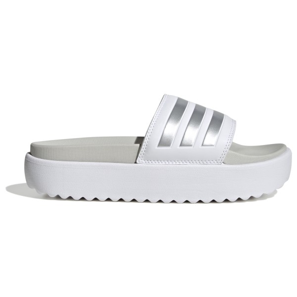 adidas - Women's Adilette Platform Slides - Sandalen Gr 7 weiß/grau adidas - Women's Adilette Platform Slides - Sandalen Gr 7 weiß/grau von adidas