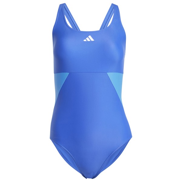 adidas - Women's Bold Stripes Colorblock Suit - Badeanzug Gr 36 blau von adidas