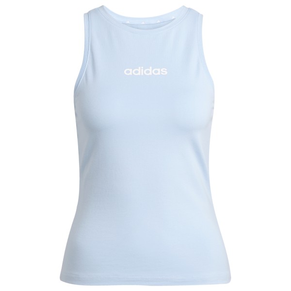 adidas - Women's Linear Single Jersey Tank - Tank Top Gr L;M;S;XL;XS;XXS grau;weiß von adidas