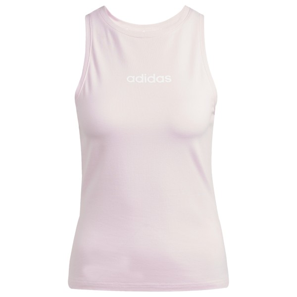 adidas - Women's Linear Single Jersey Tank - Tank Top Gr L weiß von adidas