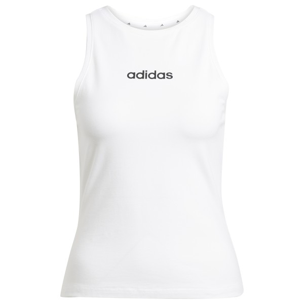 adidas - Women's Linear Single Jersey Tank - Tank Top Gr L weiß von adidas