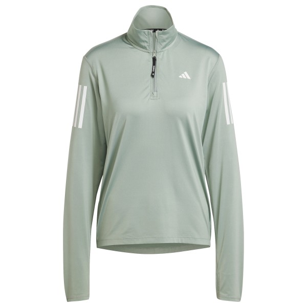 adidas - Women's Own The Run Half Zip - Laufshirt Gr L grau von adidas