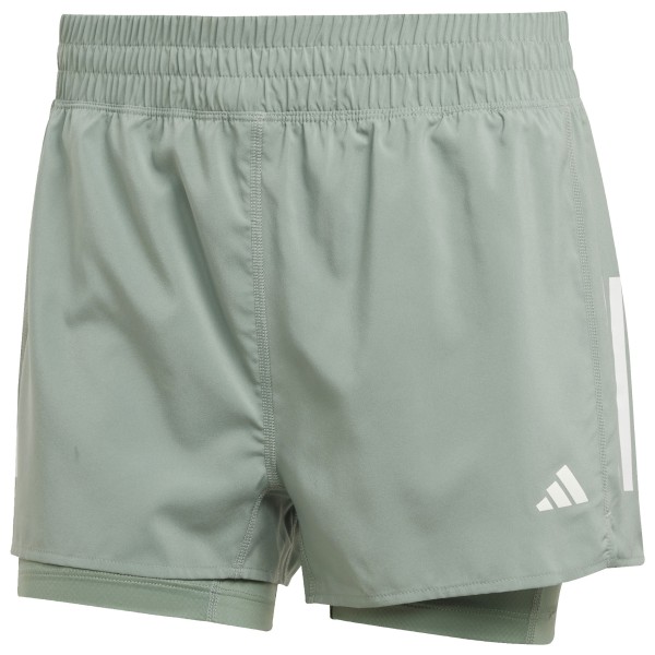 adidas - Women's Own the Run Bars Shorts 2in1 - Laufshorts Gr L;M;S;XL;XS grau;schwarz/grau von adidas