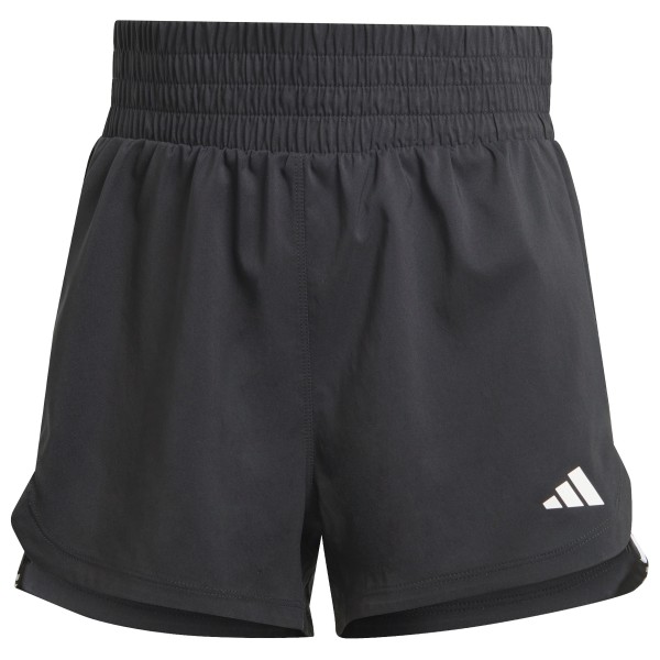 adidas - Women's Pacer Woven High Rise Short - Shorts Gr L - Length: 3'';S - Length: 3'';XL - Length: 3'';XS - Length: 3'' grau/schwarz;weiß von adidas