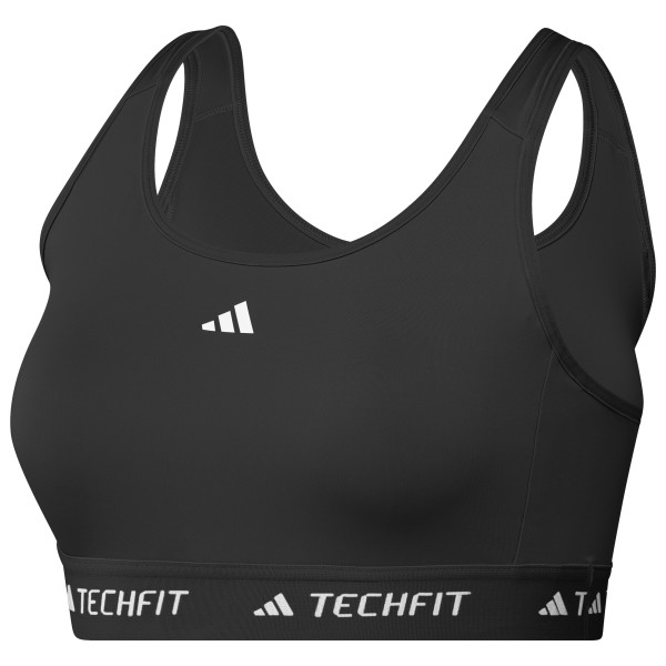 adidas - Women's Techfit Medium Support Bra - Sport-BH Gr S - Cup: A-B schwarz von adidas