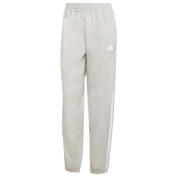 adidas - Women's Train Essentials 3 Stripes Woven Pants - Trainingshose Gr L - Regular grau von adidas