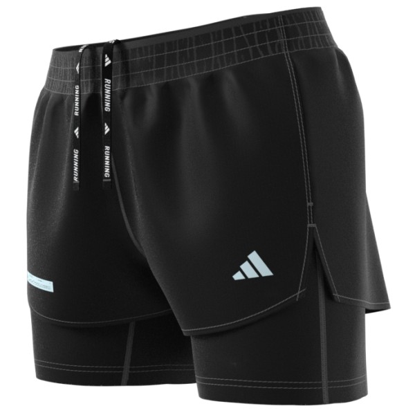 adidas - Women's Ultimate 2In1 Shorts - Laufshorts Gr L schwarz von adidas