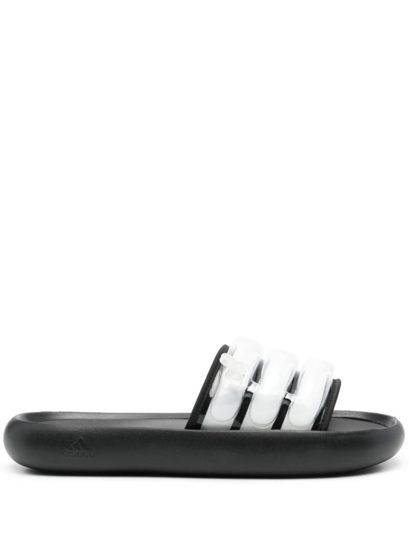 adidas Zplaash inflatable flip flops - Black von adidas