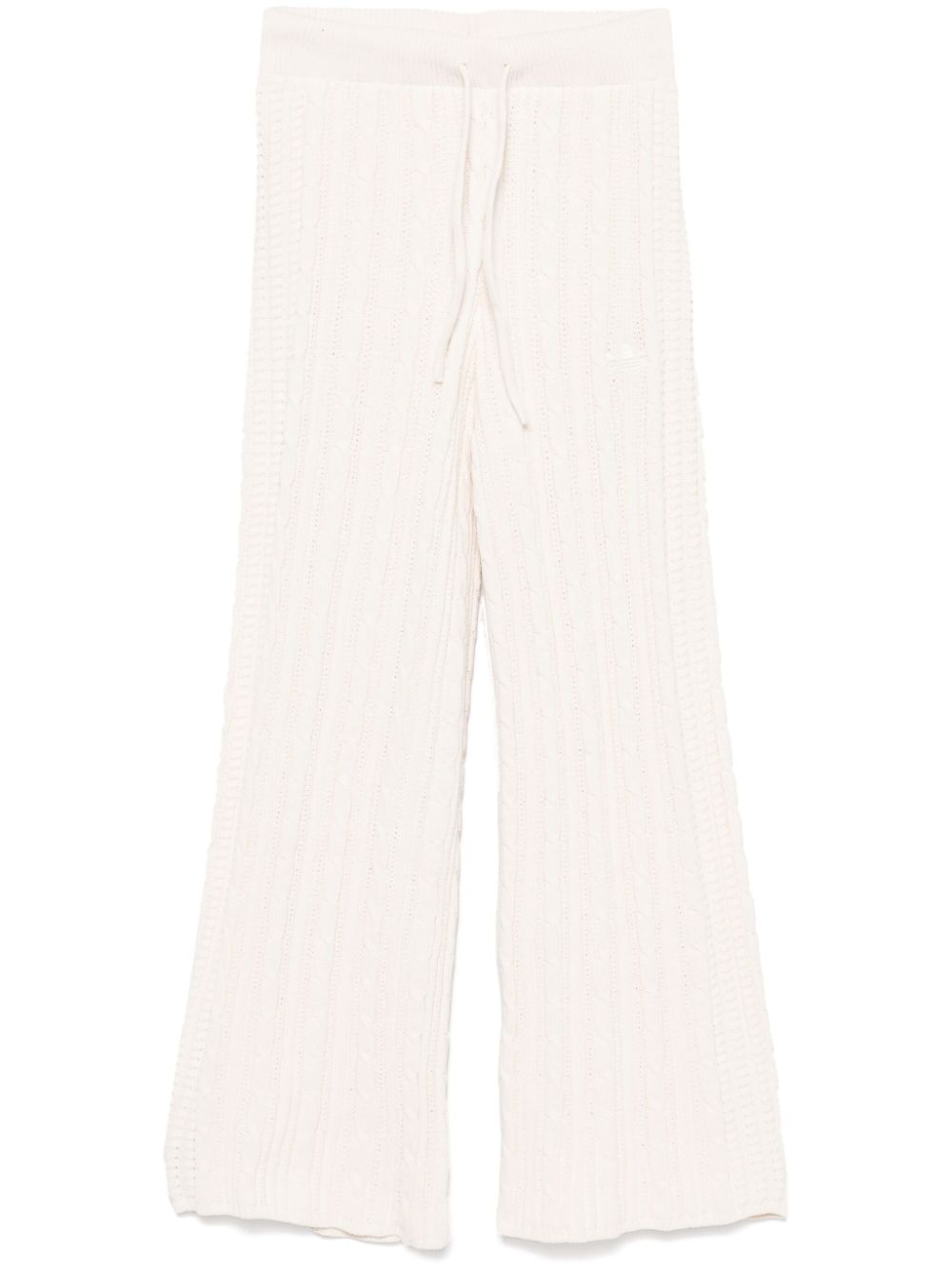 adidas cable-knit track pants - Neutrals von adidas