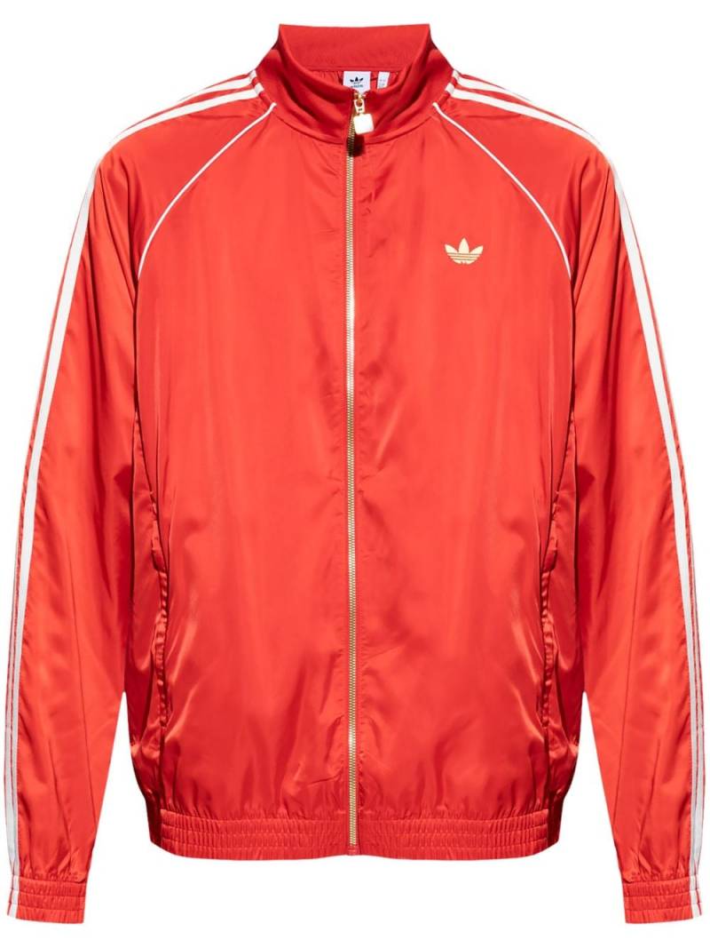 adidas embroidered-logo sport jacket von adidas