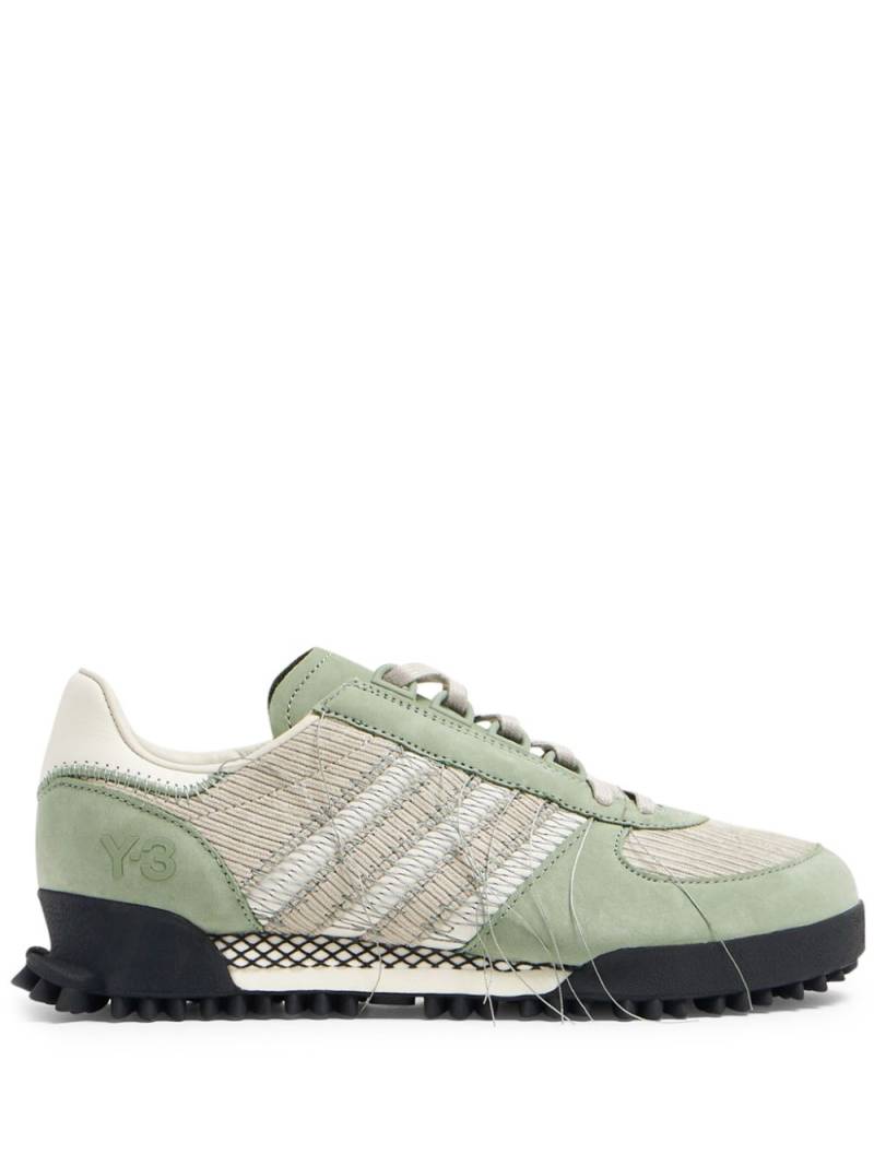 adidas frayed lace-up sneakers - Green von adidas