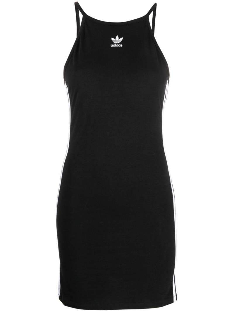 adidas logo-embroidered sleeveless dress - Black von adidas