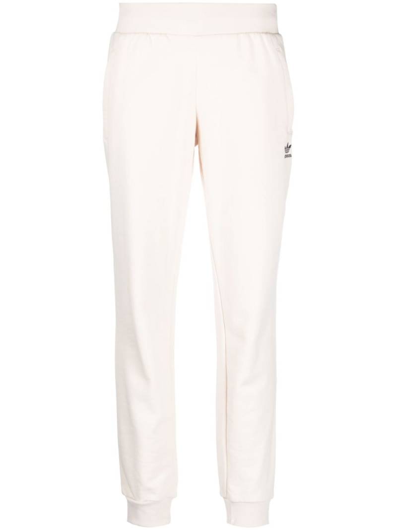 adidas low-rise cotton track pant - Neutrals von adidas