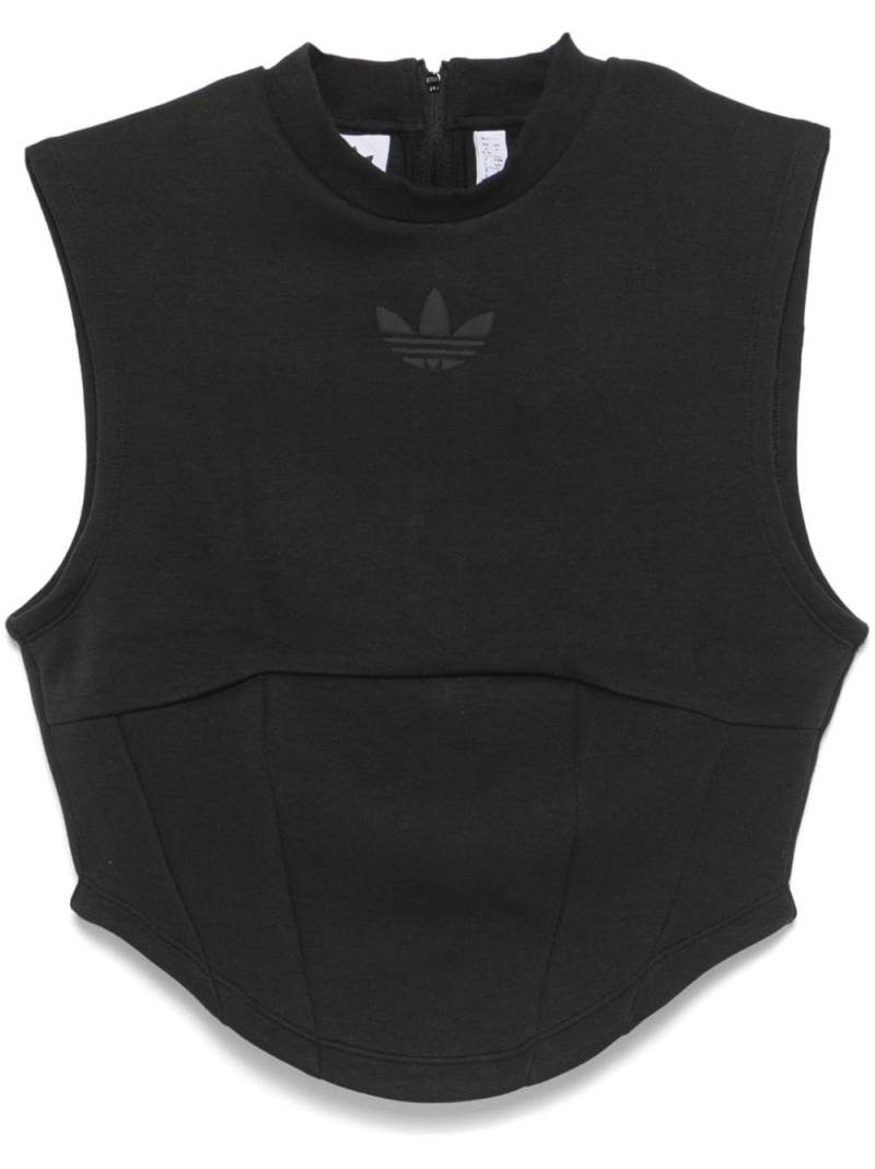 adidas structured tank top - Black von adidas