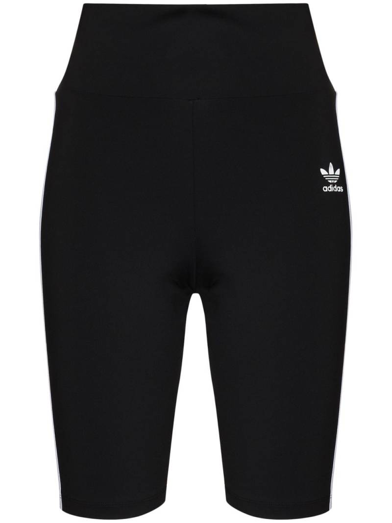 adidas three-stripe detail shorts - Black von adidas