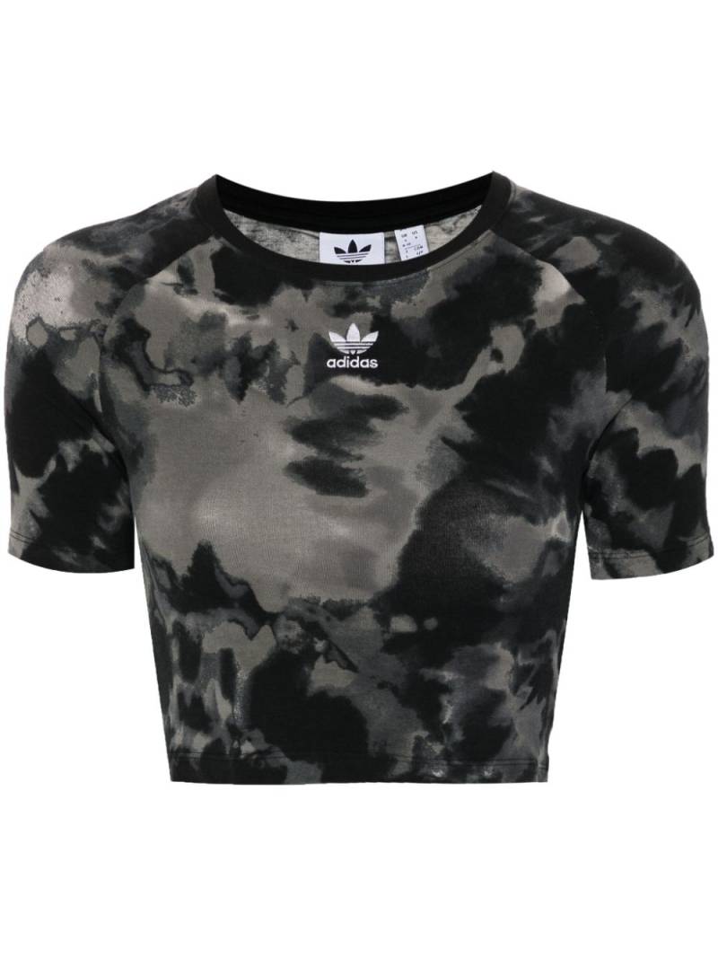 adidas tie-dye baby T-shirt - Black von adidas