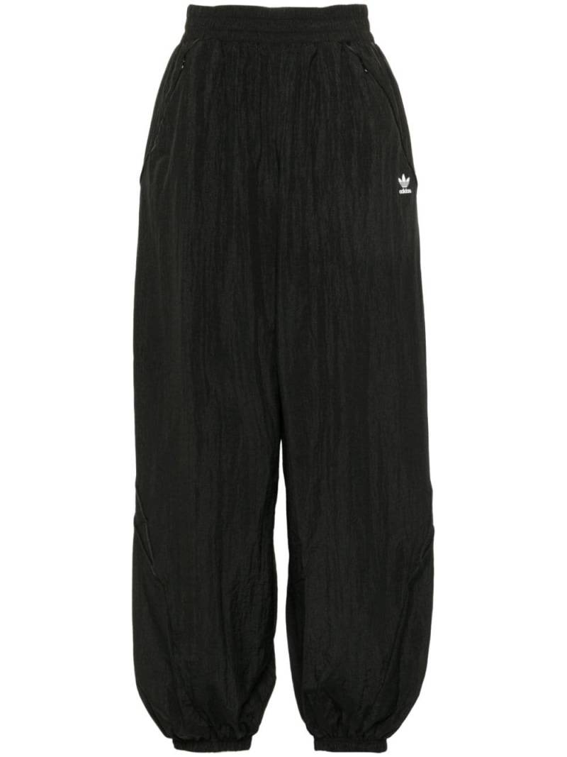 adidas trefoil-logo drawstring track pants - Black von adidas