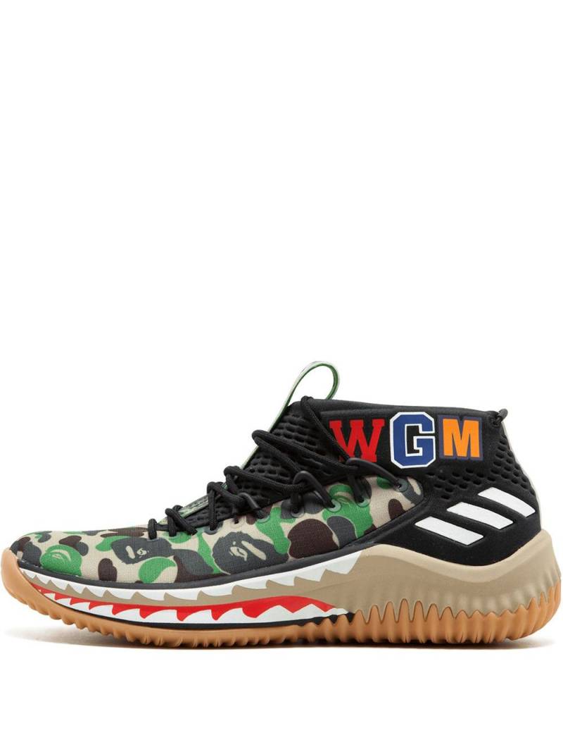 adidas x BAPE Dame4 "Green Shark ABC Camo" sneakers - Black von adidas