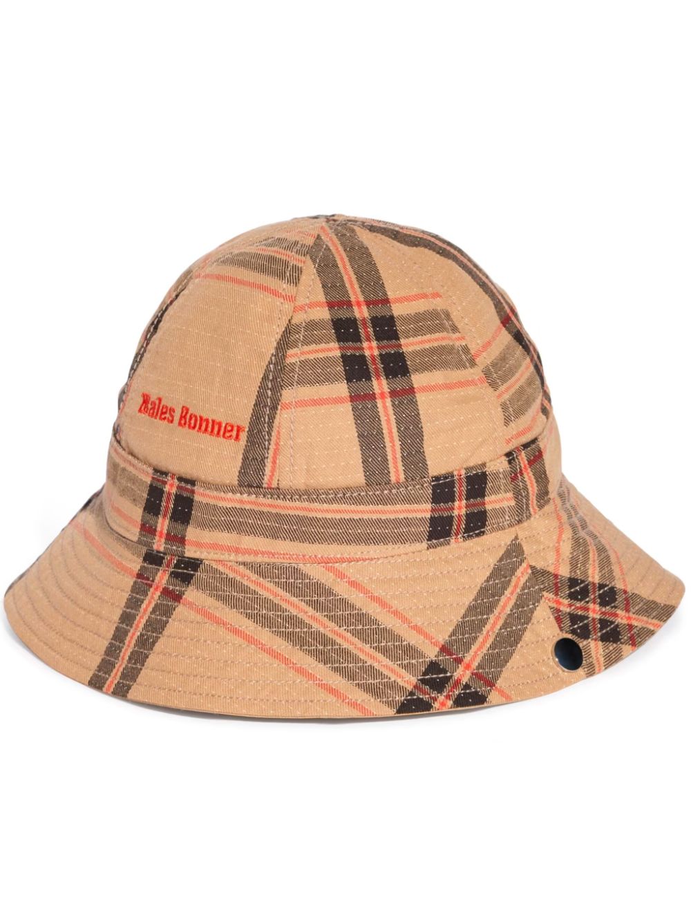 adidas x Wales Bonner check-print bucket hat - Neutrals von adidas