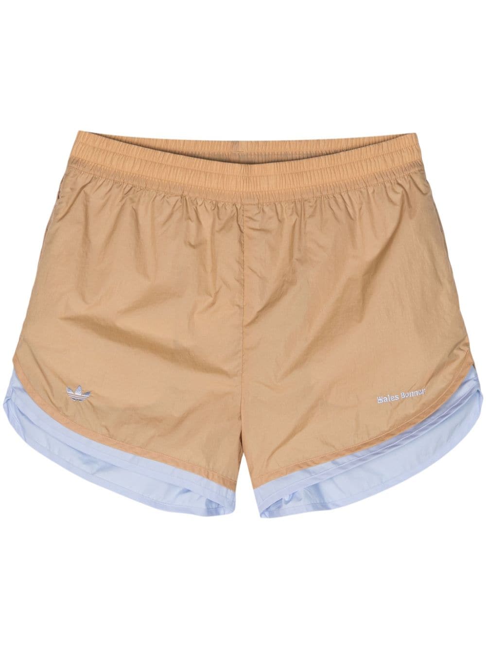 adidas x Wales Bonner layered track shorts - Neutrals von adidas