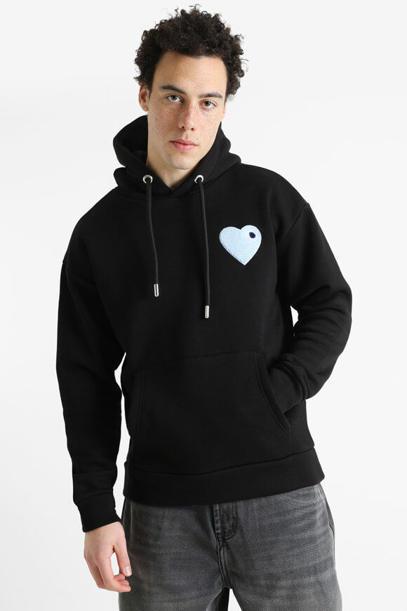 adj Heart Kapuzensweatshirt | Black | Herren  | L von adj