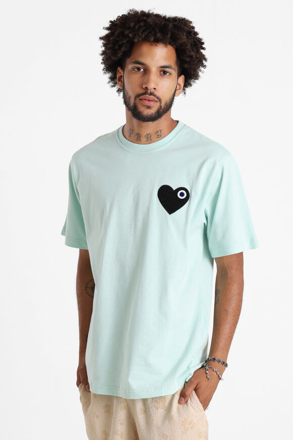 adj Heart T-Shirt | Mint + Black | Herren  | L von adj