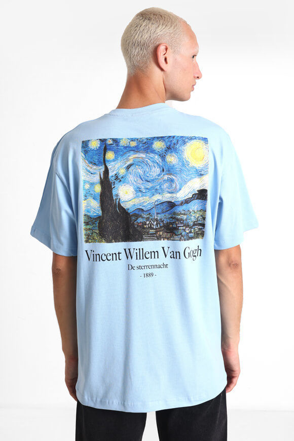 adj Van Gogh T-Shirt | Light Blue | Herren  | L von adj