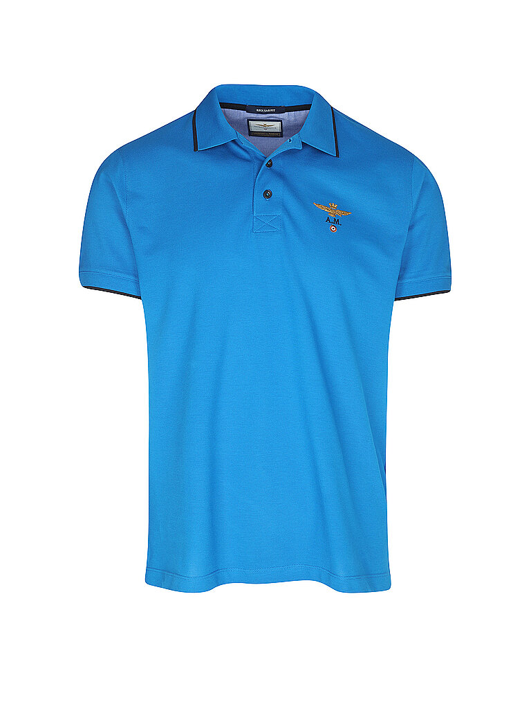 AERONAUTICA MILITARE Poloshirt blau | L von aeronautica militare