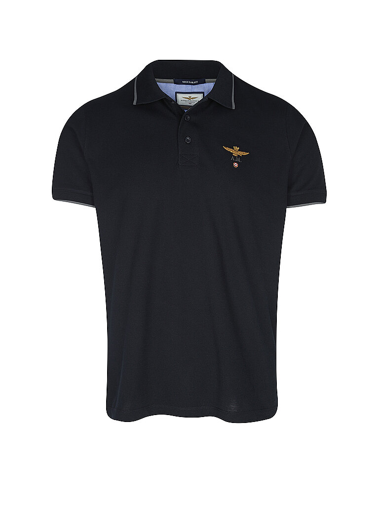 AERONAUTICA MILITARE Poloshirt dunkelblau | L von aeronautica militare