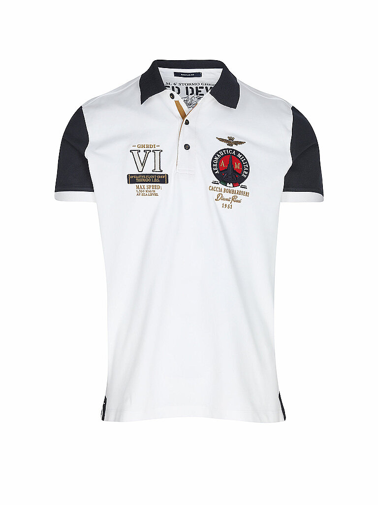 AERONAUTICA MILITARE Poloshirt dunkelblau | M AERONAUTICA MILITARE Poloshirt dunkelblau | M von aeronautica militare