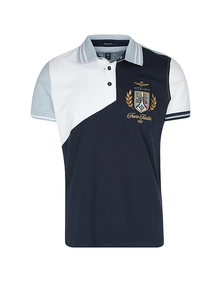 AERONAUTICA MILITARE Poloshirt hellblau | S von aeronautica militare