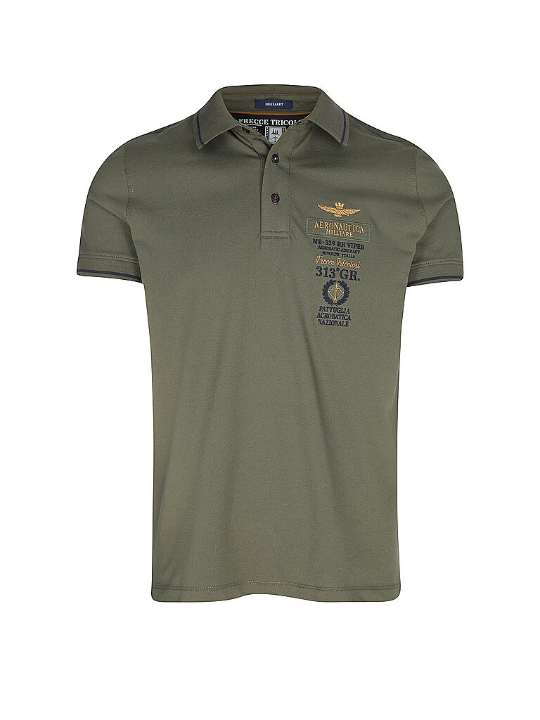 AERONAUTICA MILITARE Poloshirt  olive | L von aeronautica militare