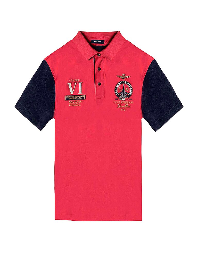 AERONAUTICA MILITARE Poloshirt  rot | L von aeronautica militare