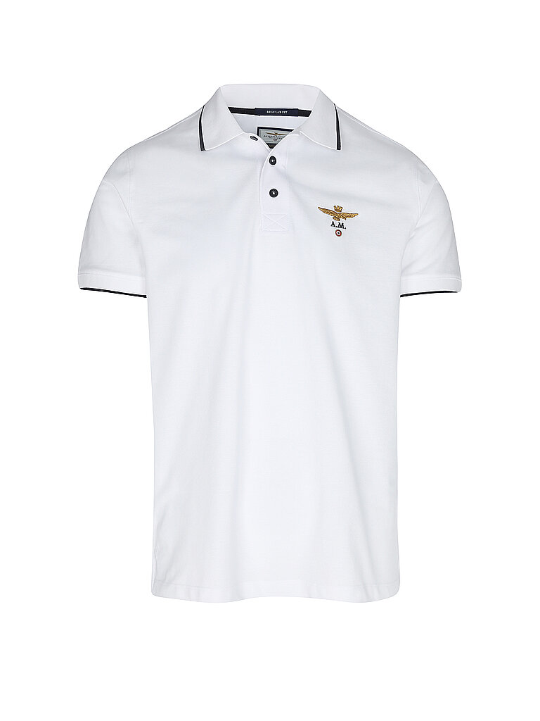 AERONAUTICA MILITARE Poloshirt weiss | L von aeronautica militare