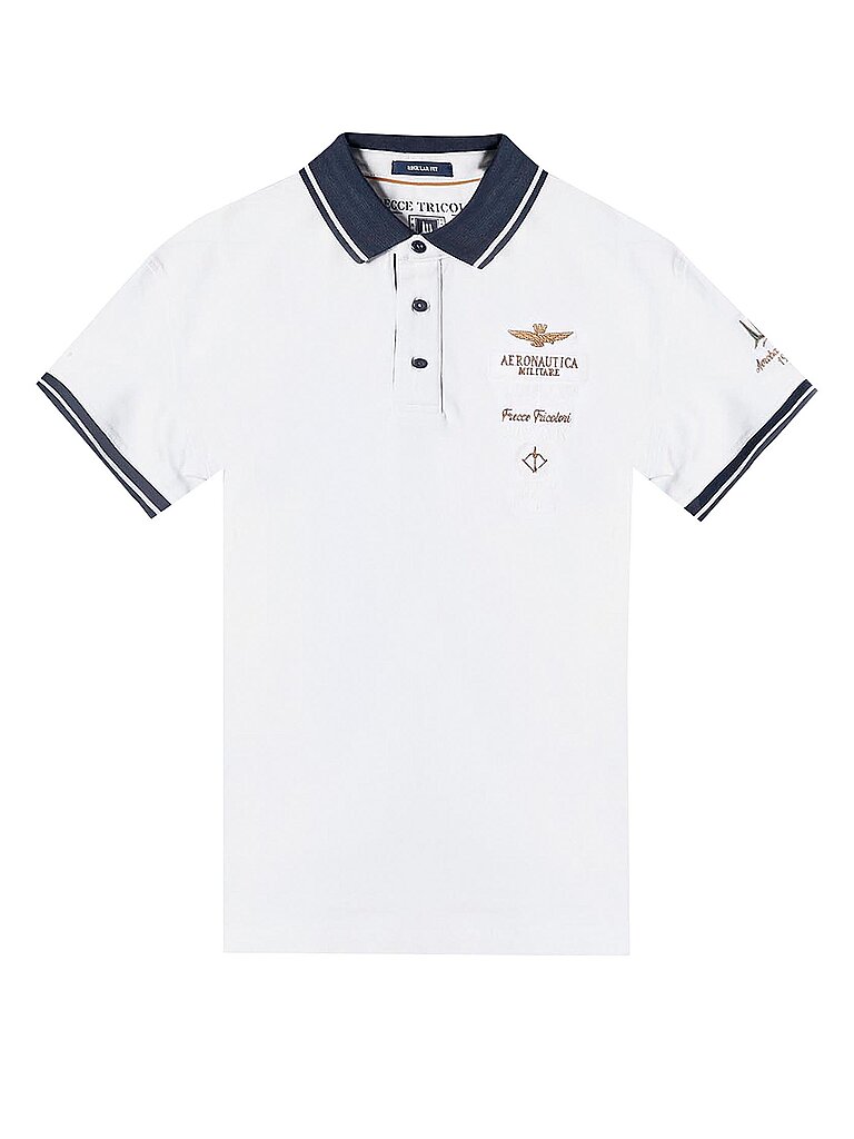 AERONAUTICA MILITARE Poloshirt weiss | M AERONAUTICA MILITARE Poloshirt weiss | M von aeronautica militare