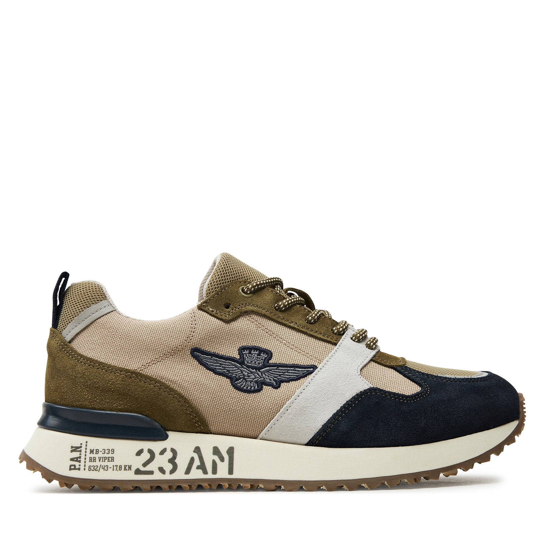 Sneakers Aeronautica Militare 241SC265CT3298 Khakifarben von aeronautica militare