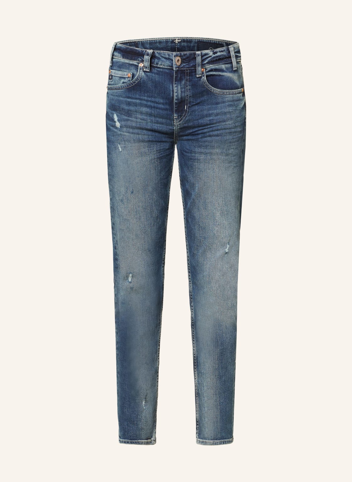 Ag Jeans Destroyed Jeans Girlfriend blau von ag jeans