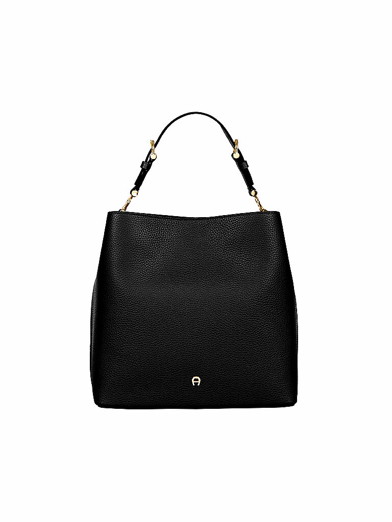 AIGNER Ledertasche - Bucket Bag DELIA Medium schwarz von aigner