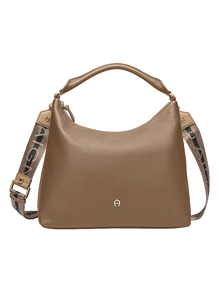 AIGNER Ledertasche - Hobo Bag ZITA Medium beige von aigner