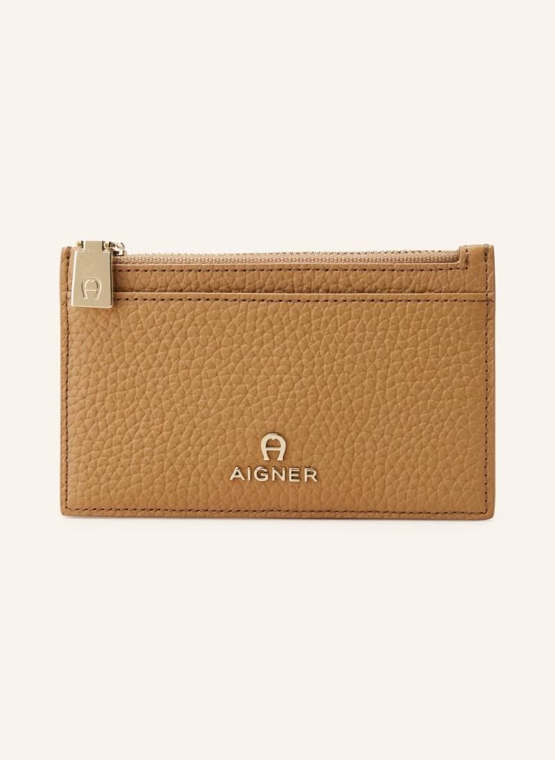 Aigner Kartenetui Ivy Mit Münzfach beige von aigner