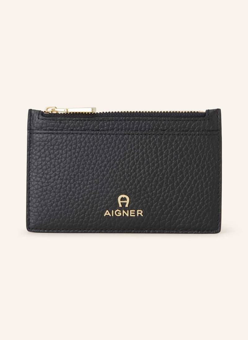 Aigner Kartenetui Ivy Mit Münzfach schwarz von aigner