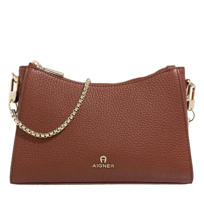 Aigner Schultertasche - Ivy - Gr. unisize - in Cognacbraun - für Damen von aigner