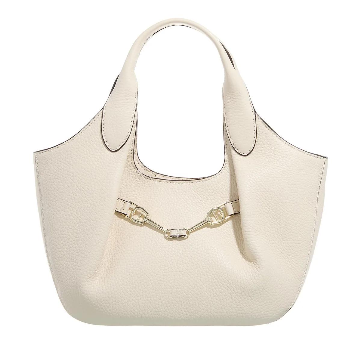 Aigner Schultertasche - Joan M Cowhide - Gr. unisize - in Creme - für Damen von aigner