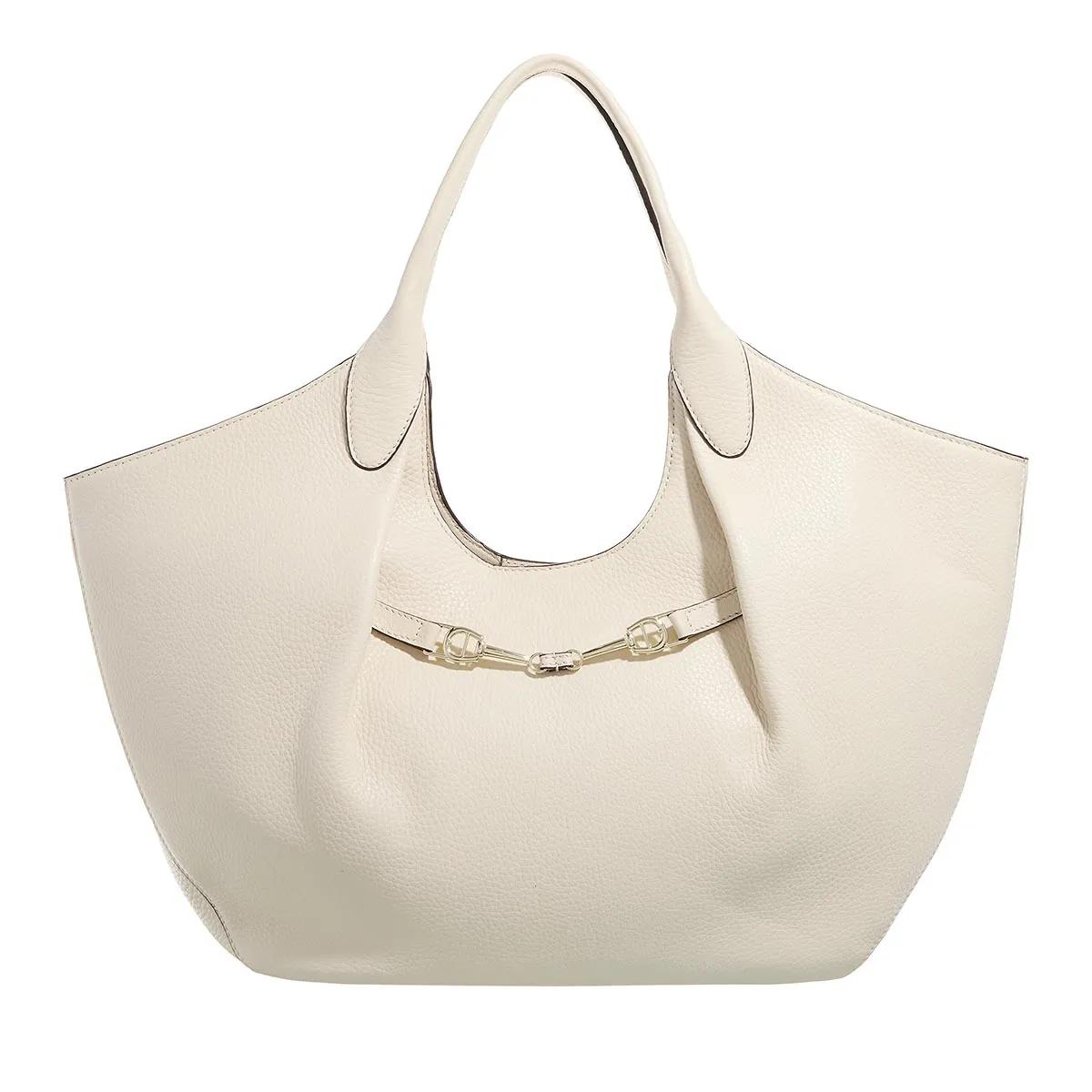 Aigner Schultertasche - Joan XL Cowhide - Gr. unisize - in Creme - für Damen von aigner