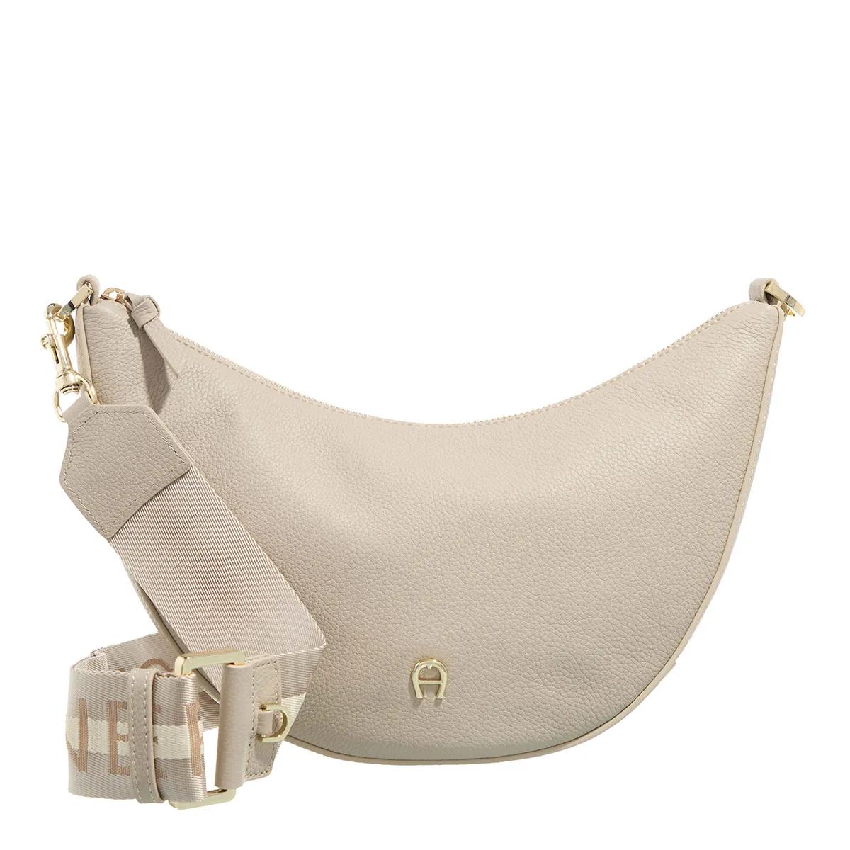 Aigner Schultertasche - Zita - Webbing Strap - Gr. unisize - in Beige - für Damen von aigner